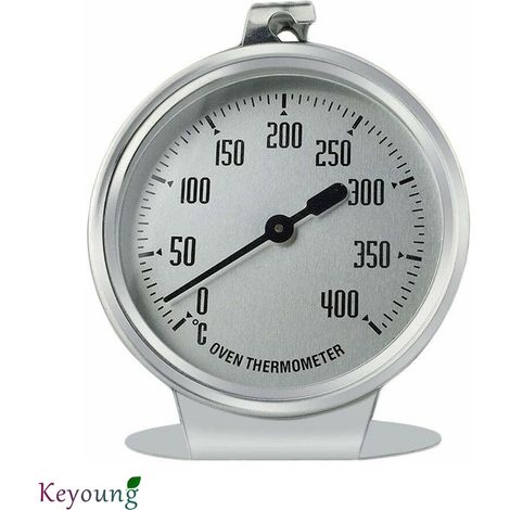 Thermometer für Backofen und Grill, Backofen-Thermometer, Überwachungsthermometer für Grillgeräte/Räucheröfen, großes Display mit klarer Anzeige der gemessenen Temperaturen (1/5)