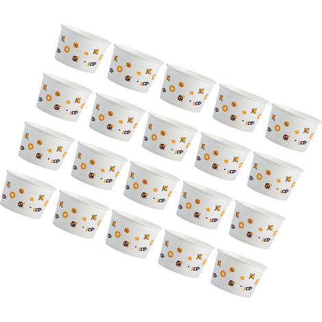 Bols en papier jetables pour usage domestique et commercial, boîtes à lunch en papier jetables, nouilles aigres-douces, nouilles froides, bols en papier à emporter, 575 ml (1/5)
