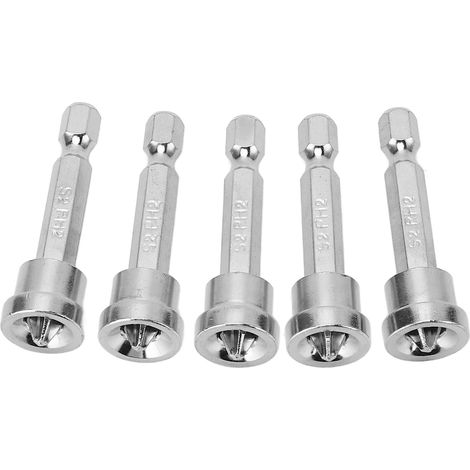 Tournevis Magnétique Antidérapant 50mm en Acier Chrome Vanadium pour Perceuse Visseuse (1/5)