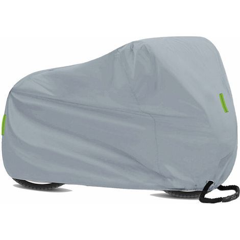 Housse de velo, housse de velo, housse de pluie pour velo etanche anti-poussiere, protection UV resistante pour VTT, velo de route avec bande reflechissante, sac de rangement a trous 200 x 110 x 70 cm (1/5)