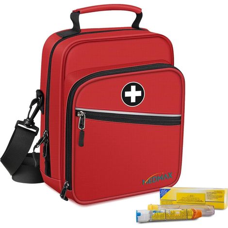 Medikamenten-Kühltasche für Insulin, EpiPen, Notfallmedikamente, Rot (1/5)