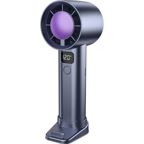 Ventilador portátil recargable, tipo C, 3000 mAh, 5 velocidades