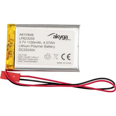 Akyga LP623255 Akkupack x Spezial-Akku LiPo 3.7 V 1100 mAh (1/3)