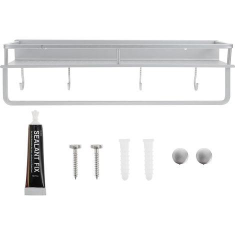 de salle de bain multifonctionnelle en aluminium 40 cm sans