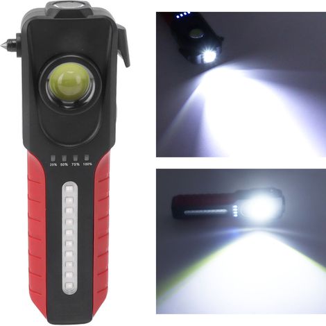 Wiederaufladbare COB-Arbeitsleuchte Typ-C, multifunktionale magnetische Inspektionsleuchte für Autos, Sicherheits-Taschenlampe für Autohammer, tragbare LED-Arbeitsleuchte (1/5)
