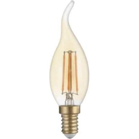 Ampoule LED E14 Flamme Filament 4W T35 - Blanc Chaud 2300K - 350 (1/4)