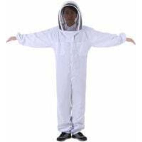 Salopette d'apiculture en coton naturel avec voile d'escrime-XL (1/4)