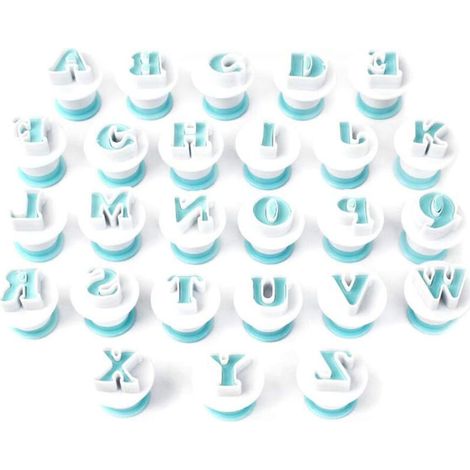 Emporte-Pièces Lettres pour Fondant et Décoration de Gâteaux - Accessoires de Pâtisserie pour Créations Personnalisées (1/5)