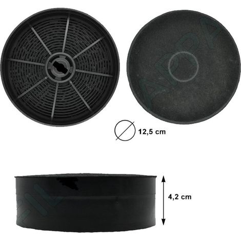 2 filtri cappa diam 12,5  tipo best faber franke ikea smeg carbone attivo f 310 (1/2)