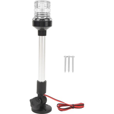 360 Grad faltbare LED-Ankerleuchte, 12" runder Sockel aus Aluminiumlegierung, ideal für Fischerboote, Yachten und Schiffe, warmweißes Licht. (1/4)