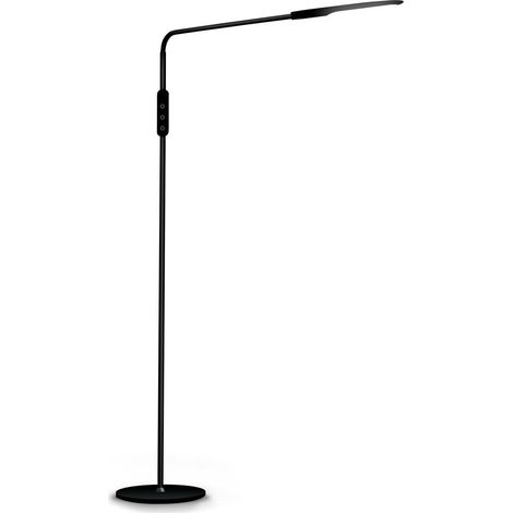 Lámpara pie led korpass flexible 9w negra