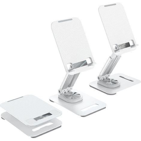 Supporto per Tablet Universale Girevole 360° Bianco (1/2)