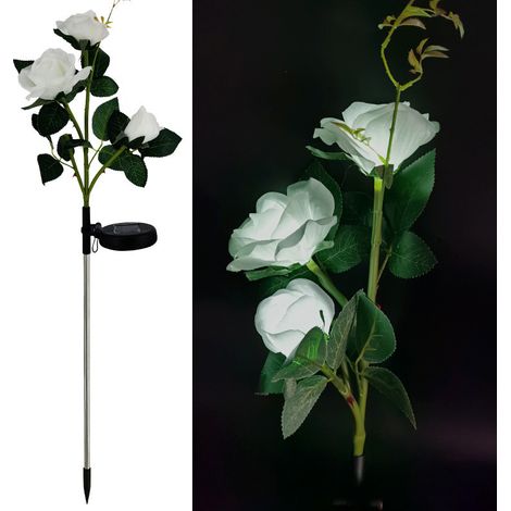 Décoration solaire en forme de rose pour jardin ou pelouse-AquaForge (1/5)