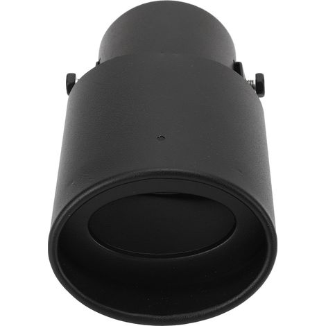 Embout de pot d'échappement en alliage d'aluminium brossé noir durable, bec de sortie universel pour voiture (1/5)