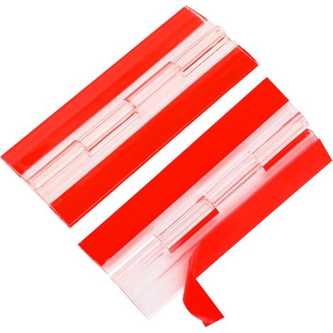 2er-Pack Acrylscharniere – durchsichtige Kunststoffscharniere – Klavierscharniere – selbstklebende Klappscharniere – Schrankwerkzeuge – 100 x 42 mm (1/5)