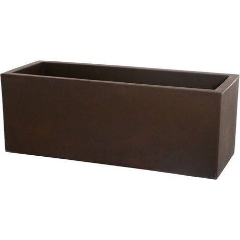 Fioriera rettangolare bronzo 60x24,5 cm h 24,5 mod. Schio cassa