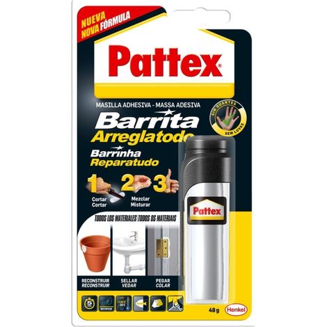 Masilla adh arreglatodo 48 gr bicomponente pattex