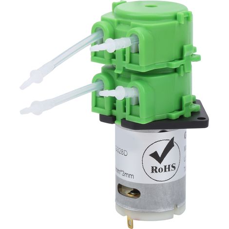 Pompe Péristaltique Double Tête 12V - Micro Circulation Liquide, Tube 3mm, pour Dosage (1/5)
