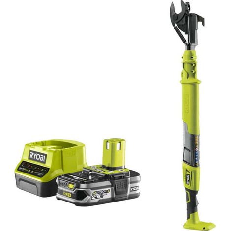 RYOBI 18V OnePlus OLP1832BX OnePlus Plug Cutter Pack - 1 batteria 2,5Ah - 1 caricatore rapido RC18120-125