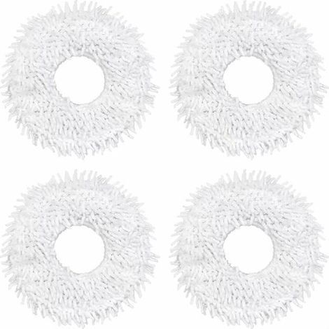 Wischmopp Zubehör para Wischstation Wischroboter 2 en 1 Wischmopps Tücher X4 (blanco) (1/4)