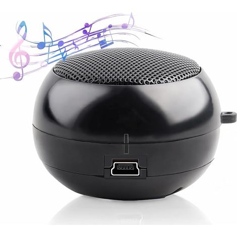 Mini-enceinte portable avec entrée audio auxiliaire 3,5 mm et batterie intégrée de 180 mAh pour ordinateur portable, ordinateur, lecteur MP3 et téléphone portable. (1/5)