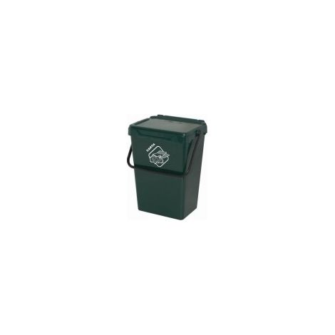 SECCHIO CON COPERCHIO VERDE LT 35