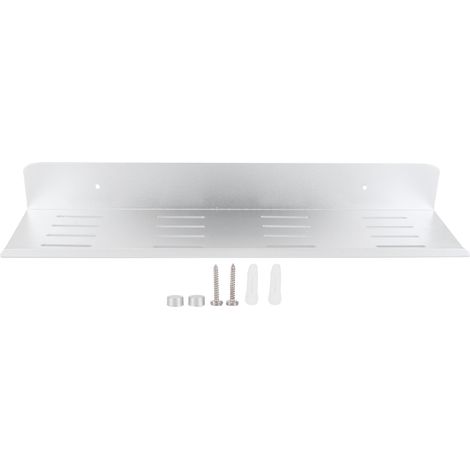 étagère rangement-Étagère Murale Aluminium Espace Cosmétique 40cm Rangement Salle de Bain Support Dressing Organisateur de Stockage Maison (1/4)