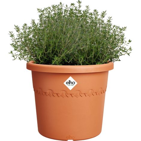Elho Blumentopf Algarve Cilindro Ø 25 x 21 cm terra (1/3)