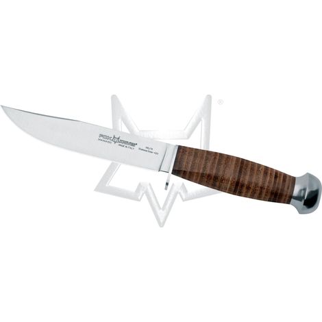 Couteau de camping fixe, LAMA 420C, cuir HDL