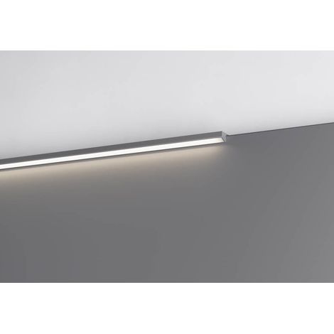 Perfil de iluminación LED para cuartos de baño 600 mm negro mate - Walk (1/2)