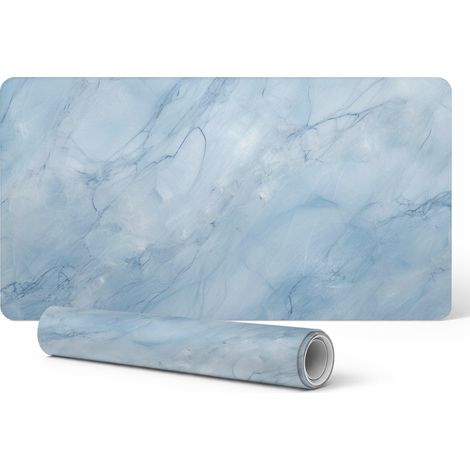 Alfombrilla de escritorio moderna para teletrabajo, textura m谩rmol, 90x45 cm