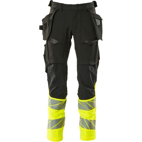 Mascot Hose mit Hängetaschen 19131-711-0917 Gr. 82C68 schwarz/hi-vis gelb