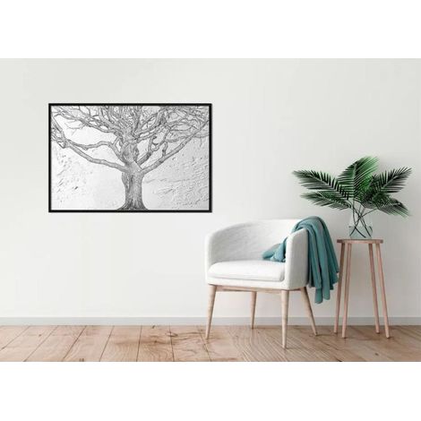 Affiche Murale Encadrée "Tangled Branches" 90 x 60 cm Noir