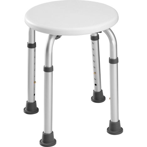 Tabouret de douche - blanc