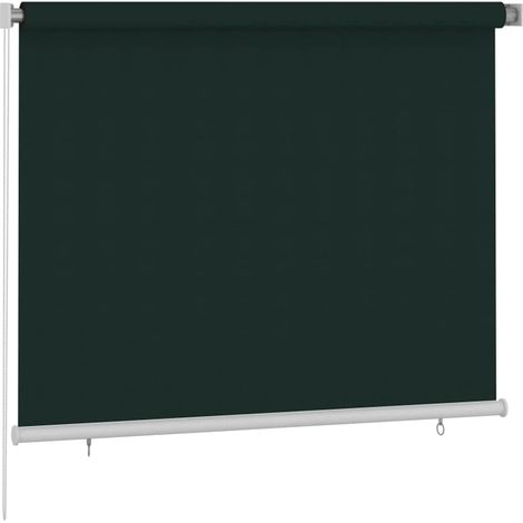 Tenda a rullo Tenda avvolgibile per Esterni 185(L)x140(A) cm Verde scuro HDPE (1/3)
