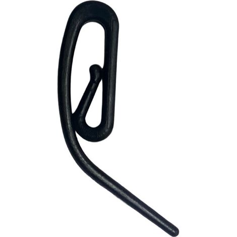 Agrafe escargot plastique pour rideaux x20 Coloris - Noir