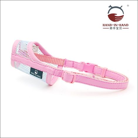 Filiyano-Muselière en filet pour chien Chihuahua Teedy - Anti-morsure, anti-aboiement, soin de la gueule - Taille 3 (2XL, rose)