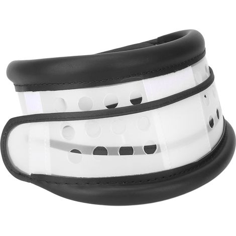 Collier Cervical Réglable et Respirant - Maintien de la Colonne Vertébrale pour Hommes et Femmes, Taille M, Noir (1/5)