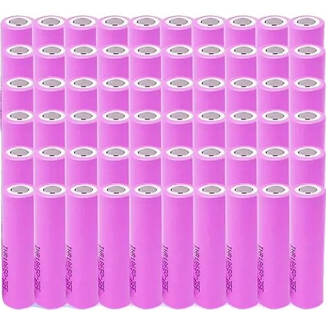 Batterie lithium-ion, capacité 3500mAh, décharge élevée de 30A, 60PCS, 3,7 V-c (1/2)