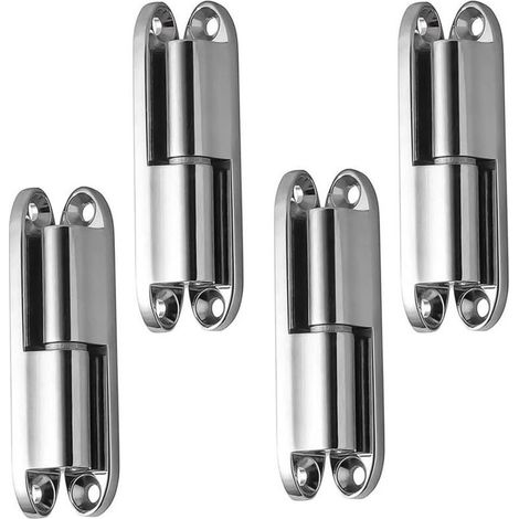 4-teiliges Türscharnier-Set, abnehmbare Türscharniere, geräuschlose Türscharniere, Türscharnier für Schranktüren, Zimmertüren, Möbeltüren (1/5)