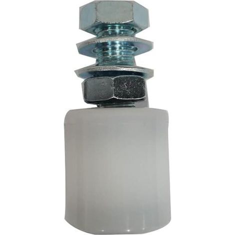 Rouleau de rechange en nylon avec roulements NLZ40X44 Support d'assemblage de rouleaux de guidage de portail coulissant pour portails roulants coulissants (1/4)