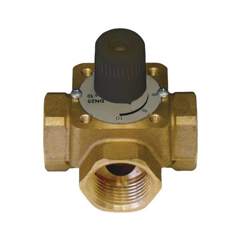 Dreiweg Mischventil DN 15 PN 10 m Handgriff kvs 4 Fig2137(01)