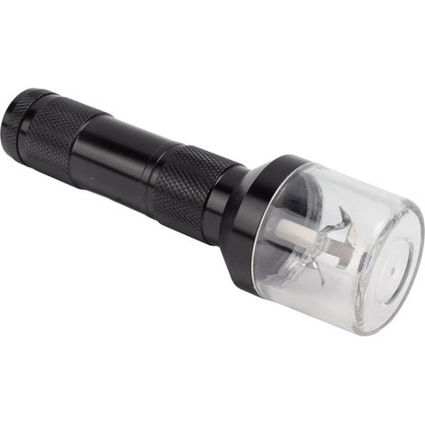 Broyeur à herbes et tabac électrique professionnel en alliage d'aluminium noir, pour l'assaisonnement et la phytothérapie. (1/5)