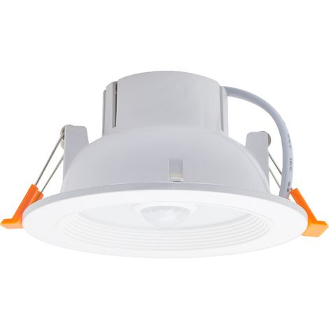 7W capteur radar Downlight LED plafonnier 3 pouces plafonnier encastre Lampe baril de trou public encastrée dans le couloir blanc (1/5)