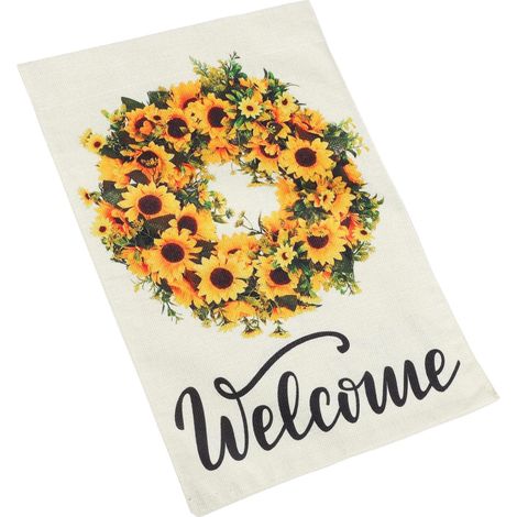 Gartenflagge mit Blumendesign doppelseitige dekorative