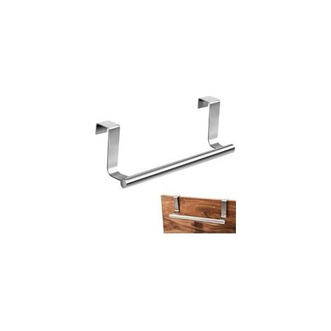 Porte-torchons de cuisine à suspendre – 23 cm de long en acier inoxydable – Porte-torchons sans perçage comme porte-serviettes de porte avec barre (1/5)