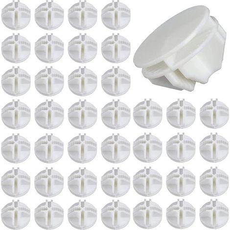 Ensemble de 40 cubes de rangement en plastique blanc (1/5)