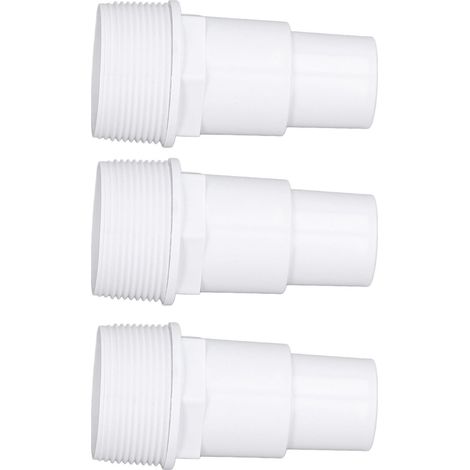 Lot de 3 adaptateurs de tuyau à filetage externe G1-1/2 pour le remplacement des pompes, filtres et skimmers de piscines hors sol (1/5)