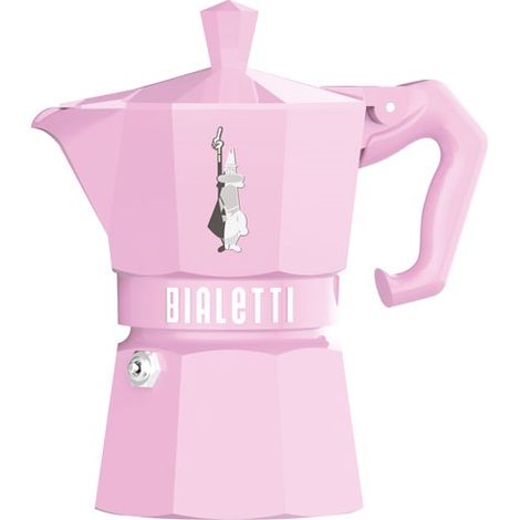 Bialetti Moka Exclusive cafetière rose pastel 3 tasses (1/4)
