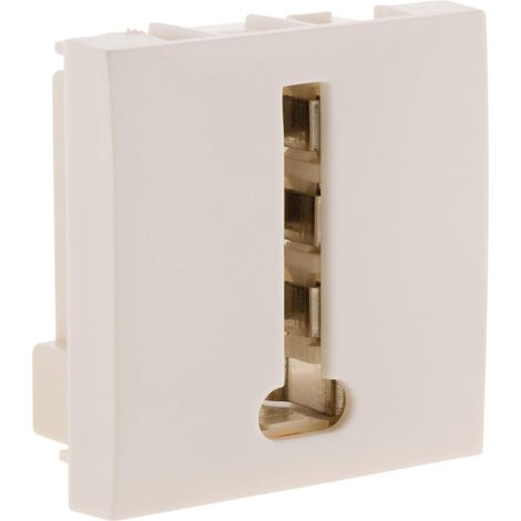 Prise téléphone 8 plots moteur seul - blanc - Simplea - Zenitech